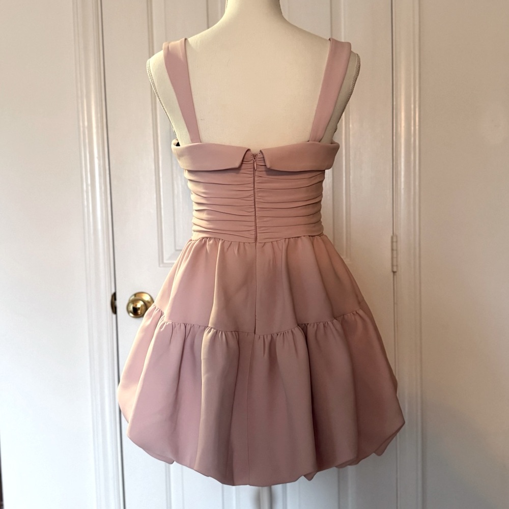 “ZARA” Ruched Balloon Mini Dress - Picture 12 of 15